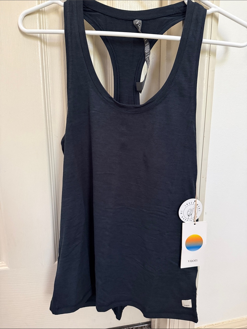 Vuori Navy Racerback Tank Top
